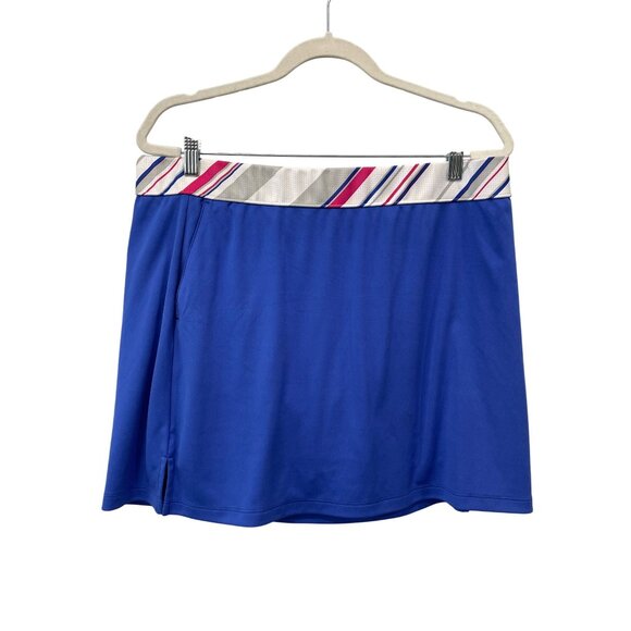 Izod Golf Skort Size XL Pull On Elastic Waist Blue Tennis Sportswear Performance - Picture 1 of 7